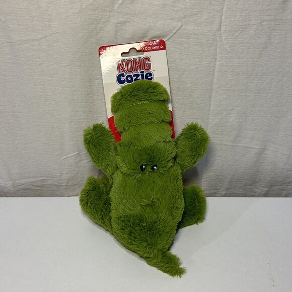 KONG Cozie Ali the Alligator Dog Toy Medium Size Squeaks - Picture 1 of 4